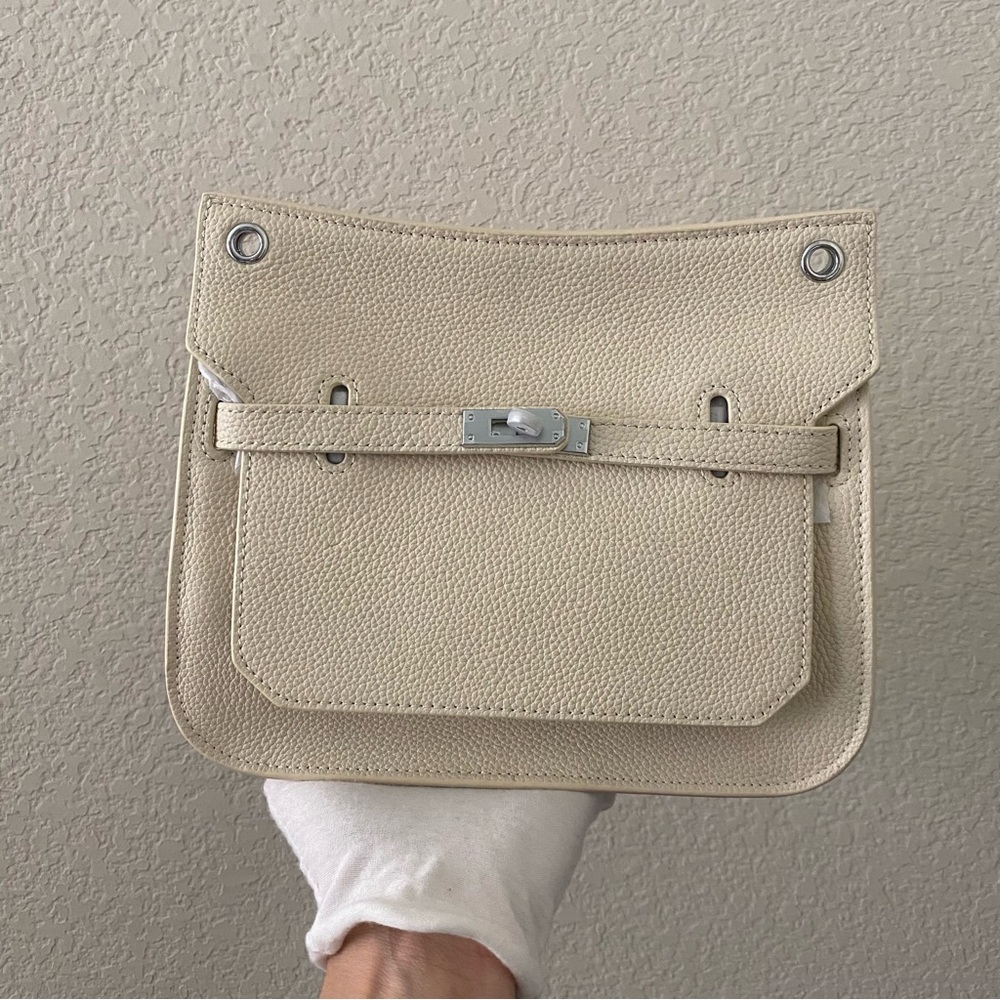 Off White Nata Cream Mini 23 Jypsiere Bag Belted Lock Key Convertible B12/S1 - Picture 9 of 9